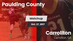 Matchup: Paulding County vs. Carrollton  2017