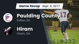 Recap: Paulding County  vs. Hiram  2017