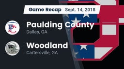 Recap: Paulding County  vs. Woodland  2018