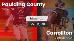 Matchup: Paulding County vs. Carrollton  2018