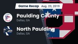 Recap: Paulding County  vs. North Paulding  2019