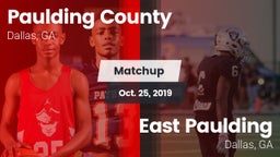 Matchup: Paulding County vs. East Paulding  2019