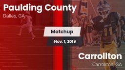 Matchup: Paulding County vs. Carrollton  2019