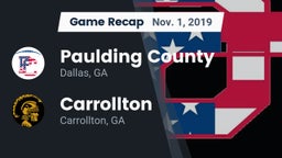 Recap: Paulding County  vs. Carrollton  2019