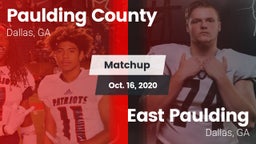 Matchup: Paulding County vs. East Paulding  2020