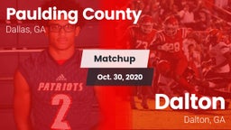 Matchup: Paulding County vs. Dalton  2020