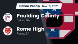 Recap: Paulding County  vs. Rome High 2021