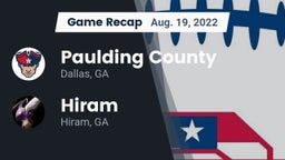 Recap: Paulding County  vs. Hiram  2022