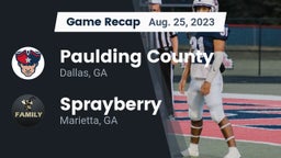 Recap: Paulding County  vs. Sprayberry  2023