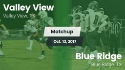Matchup: Valley View High vs. Blue Ridge  2017