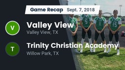 Recap: Valley View  vs. Trinity Christian Academy 2018