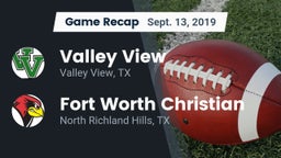 Recap: Valley View  vs. Fort Worth Christian  2019
