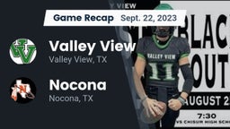 Recap: Valley View  vs. Nocona  2023