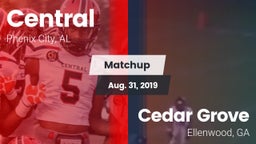 Matchup: Central  vs. Cedar Grove  2019