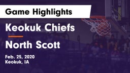Keokuk Chiefs vs North Scott  Game Highlights - Feb. 25, 2020
