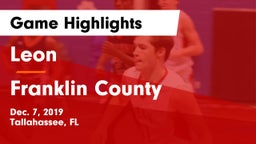 Leon  vs Franklin County   Game Highlights - Dec. 7, 2019