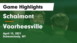 Schalmont  vs Voorheesville  Game Highlights - April 13, 2021