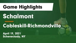 Schalmont  vs Cobleskill-Richmondville Game Highlights - April 19, 2021