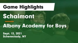 Schalmont  vs Albany Academy for Boys Game Highlights - Sept. 13, 2021
