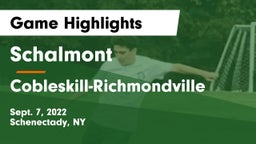 Schalmont  vs Cobleskill-Richmondville  Game Highlights - Sept. 7, 2022
