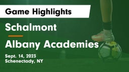 Schalmont  vs Albany Academies Game Highlights - Sept. 14, 2023