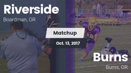 Matchup: Riverside High Schoo vs. Burns  2017