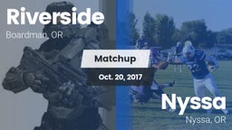 Matchup: Riverside High Schoo vs. Nyssa  2017