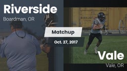 Matchup: Riverside High Schoo vs. Vale  2017