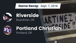 Recap: Riverside  vs. Portland Christian  2018