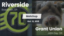 Matchup: Riverside High Schoo vs. Grant Union  2018