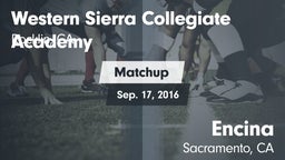 Matchup: Western Sierra Colle vs. Encina  2016