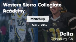 Matchup: Western Sierra Colle vs. Delta  2016