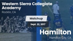Matchup: Western Sierra Colle vs. Hamilton  2017