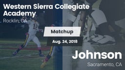 Matchup: Western Sierra Colle vs. Johnson  2018