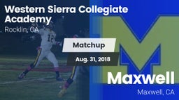 Matchup: Western Sierra Colle vs. Maxwell  2018