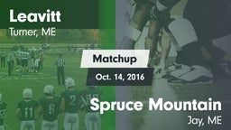 Matchup: Leavitt  vs. Spruce Mountain  2016
