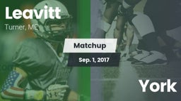 Matchup: Leavitt  vs. York  2017