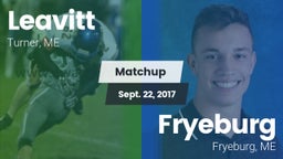 Matchup: Leavitt  vs. Fryeburg  2017