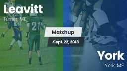 Matchup: Leavitt  vs. York  2018