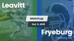 Matchup: Leavitt  vs. Fryeburg  2018