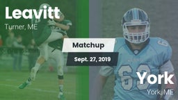 Matchup: Leavitt  vs. York  2019