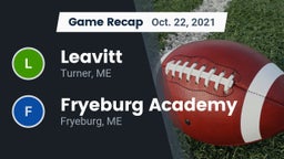 Recap: Leavitt  vs. Fryeburg Academy 2021