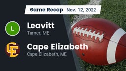 Recap: Leavitt  vs. Cape Elizabeth  2022