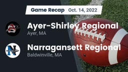 Recap: Ayer-Shirley Regional  vs. Narragansett Regional  2022