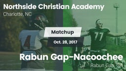 Matchup: Northside Christian  vs. Rabun Gap-Nacoochee  2017