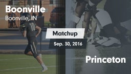Matchup: Boonville High vs. Princeton 2016