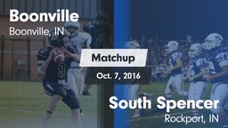 Matchup: Boonville High vs. South Spencer  2016