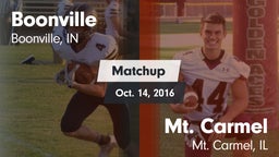 Matchup: Boonville High vs. Mt. Carmel  2016