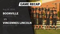 Recap: Boonville  vs. Vincennes Lincoln  2016