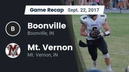 Recap: Boonville  vs. Mt. Vernon  2017
